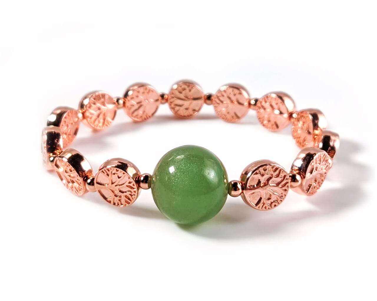 Rose Gold Tree of Life Pressure Band for Nausea