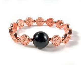 Rose Gold Tree of Life Pressure Bands for Nausea