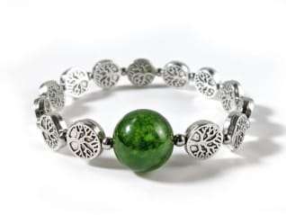 Silver Tree of Life Pressure Bands for Nausea