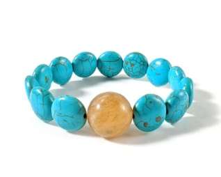 Turquoise Howlite Pressure Bands for Nausea