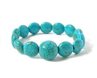 Natural Turquoise Howlite Pressure Band for Nausea Relief