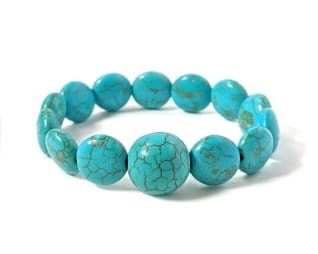 Natural Turquoise Howlite Pressure Band for Nausea